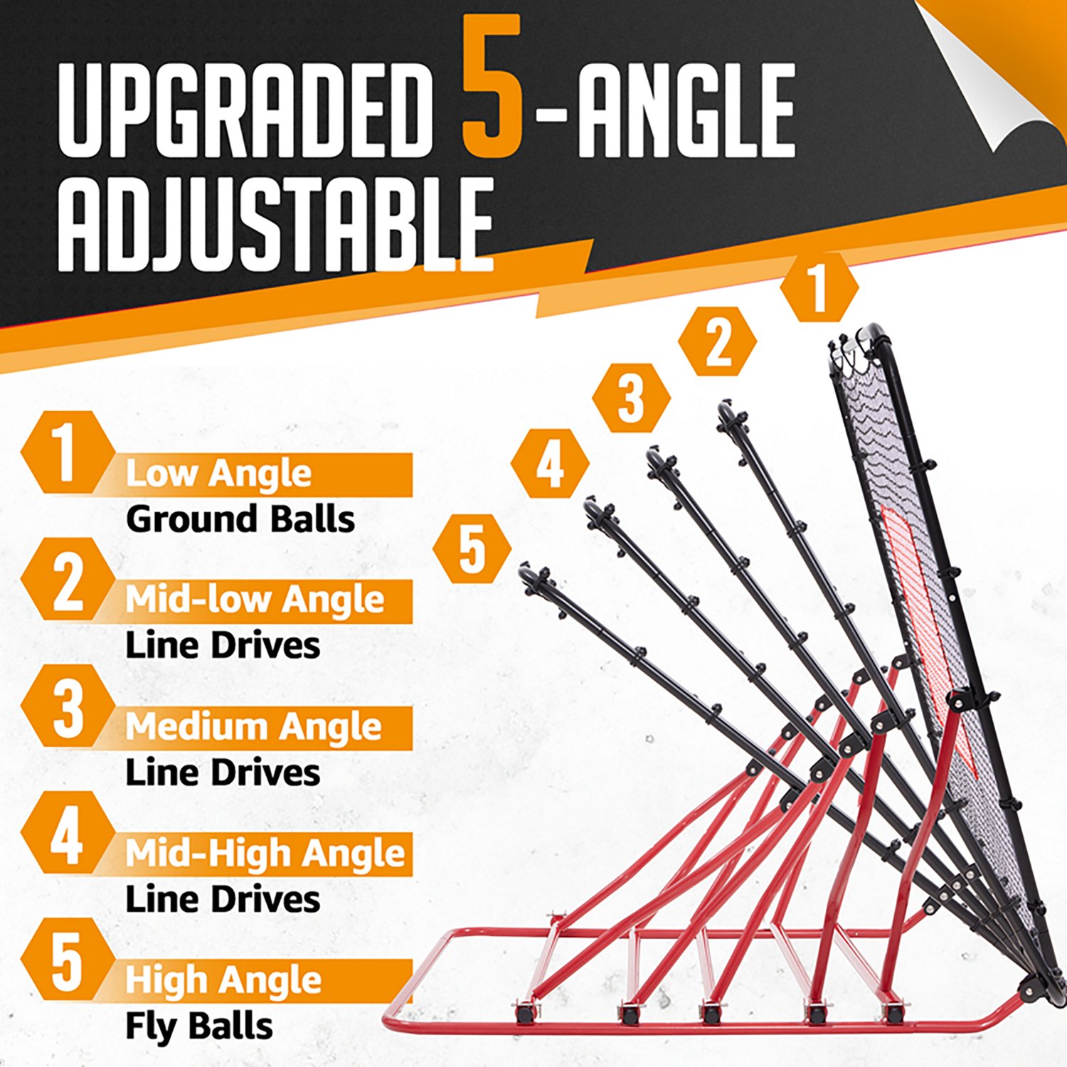 Zealfeel 4 x 4.5 ft Baseball Rebounder - view number 3
