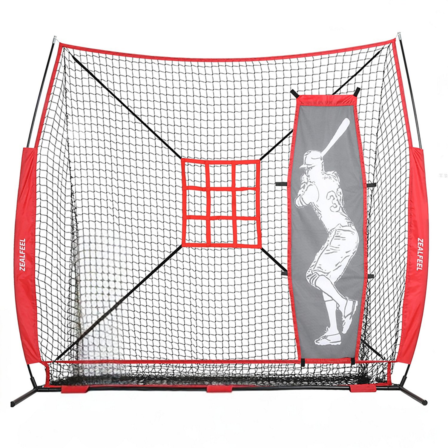 Zealfeel 7 x 7 ft Baseball Net Set