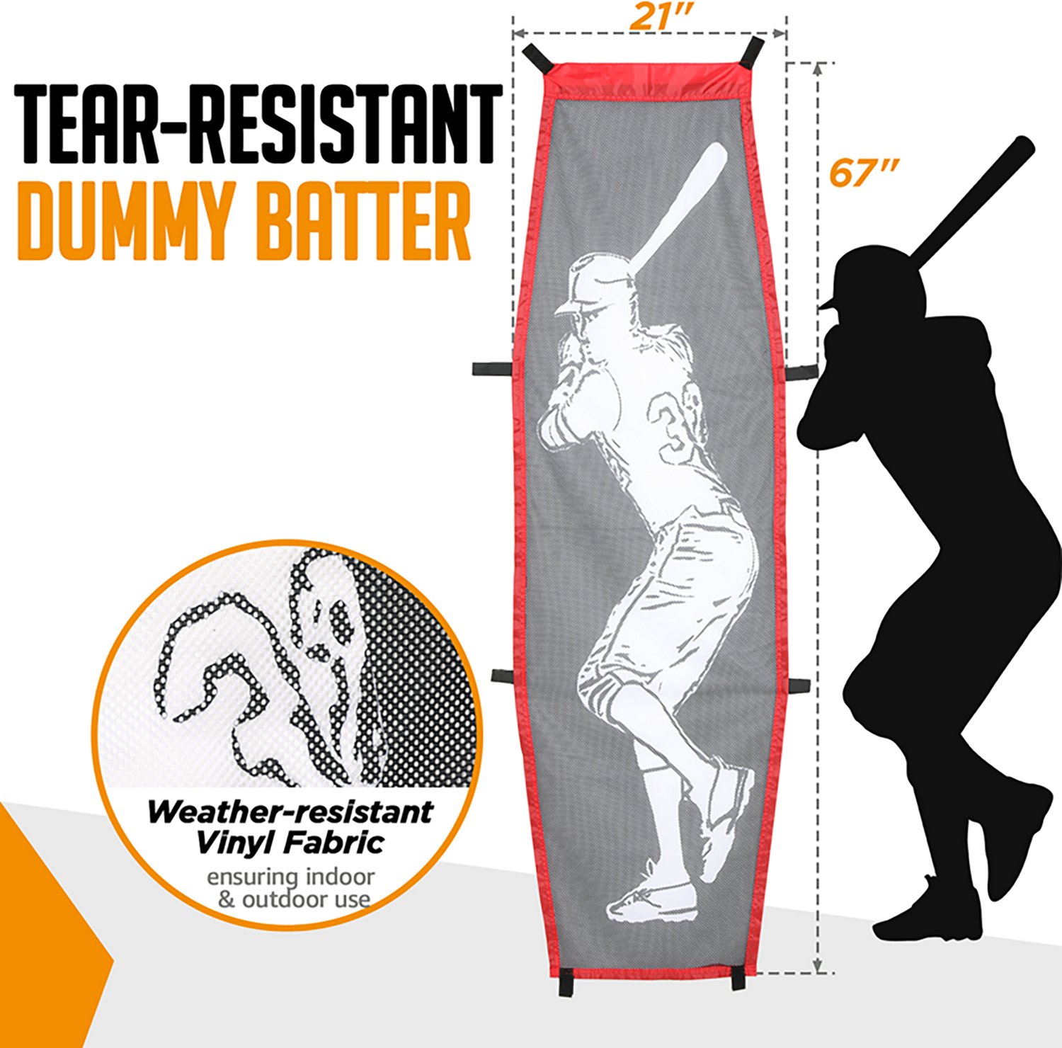 Zealfeel 7 x 7 ft Baseball Net Set