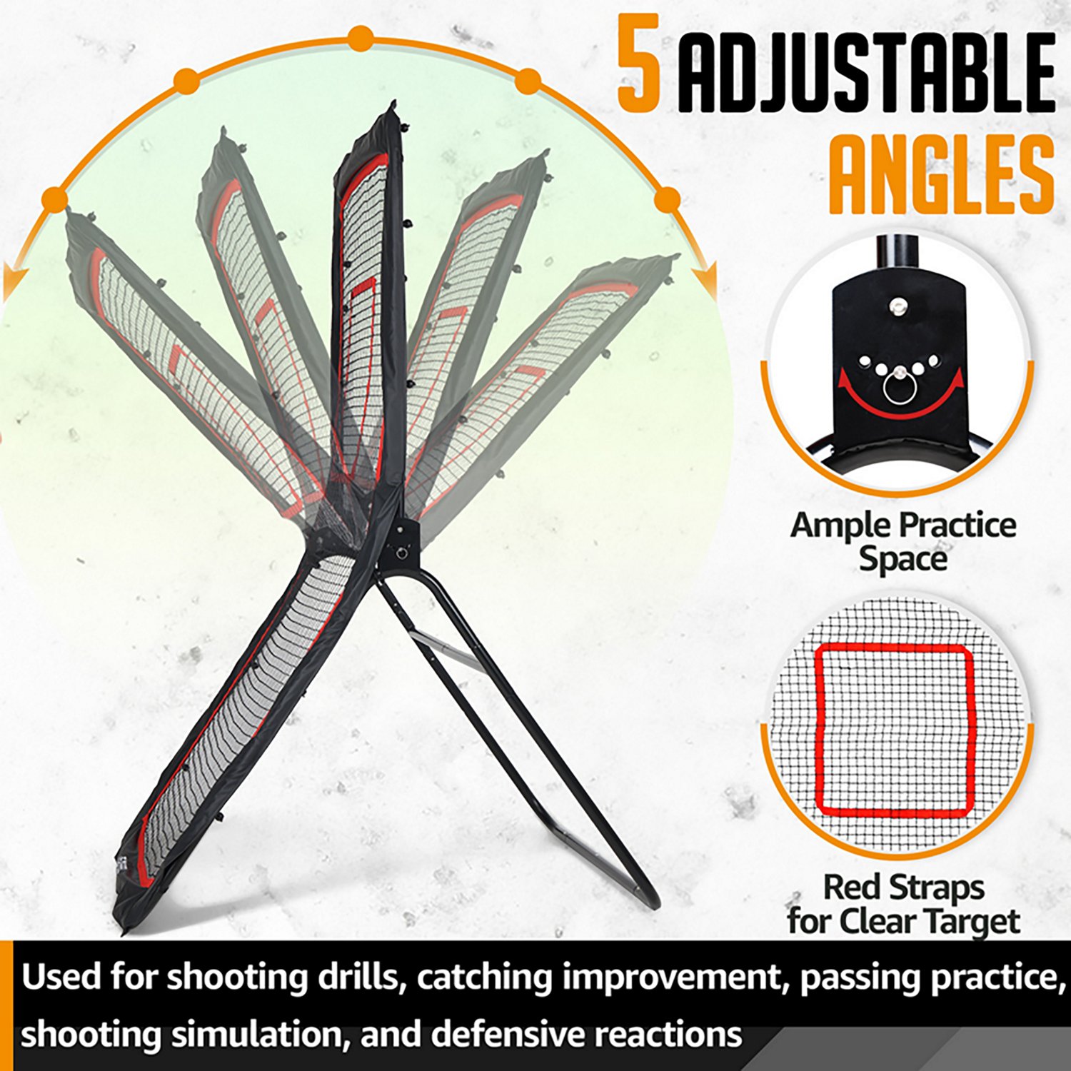 Zealfeel 4 x 7 ft Lacrosse Rebounder - view number 7