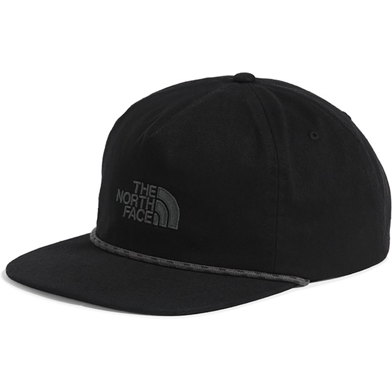 The North Face Norm 5-Panel Hat: Black/Asphalt Grey