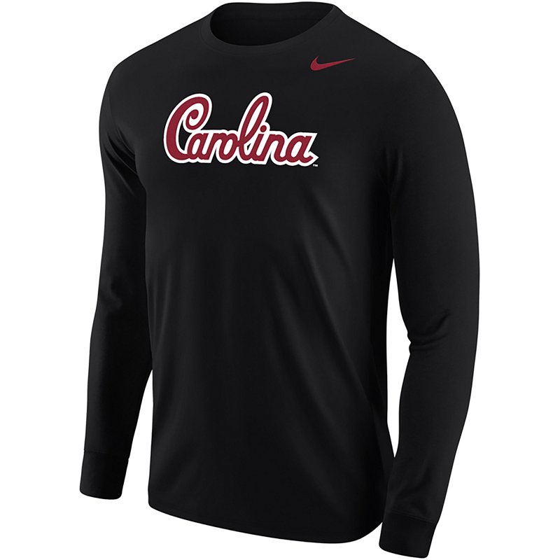 Nike Men's Black South Carolina Gamecocks Script Long-Sleeve T-Shirt - Black