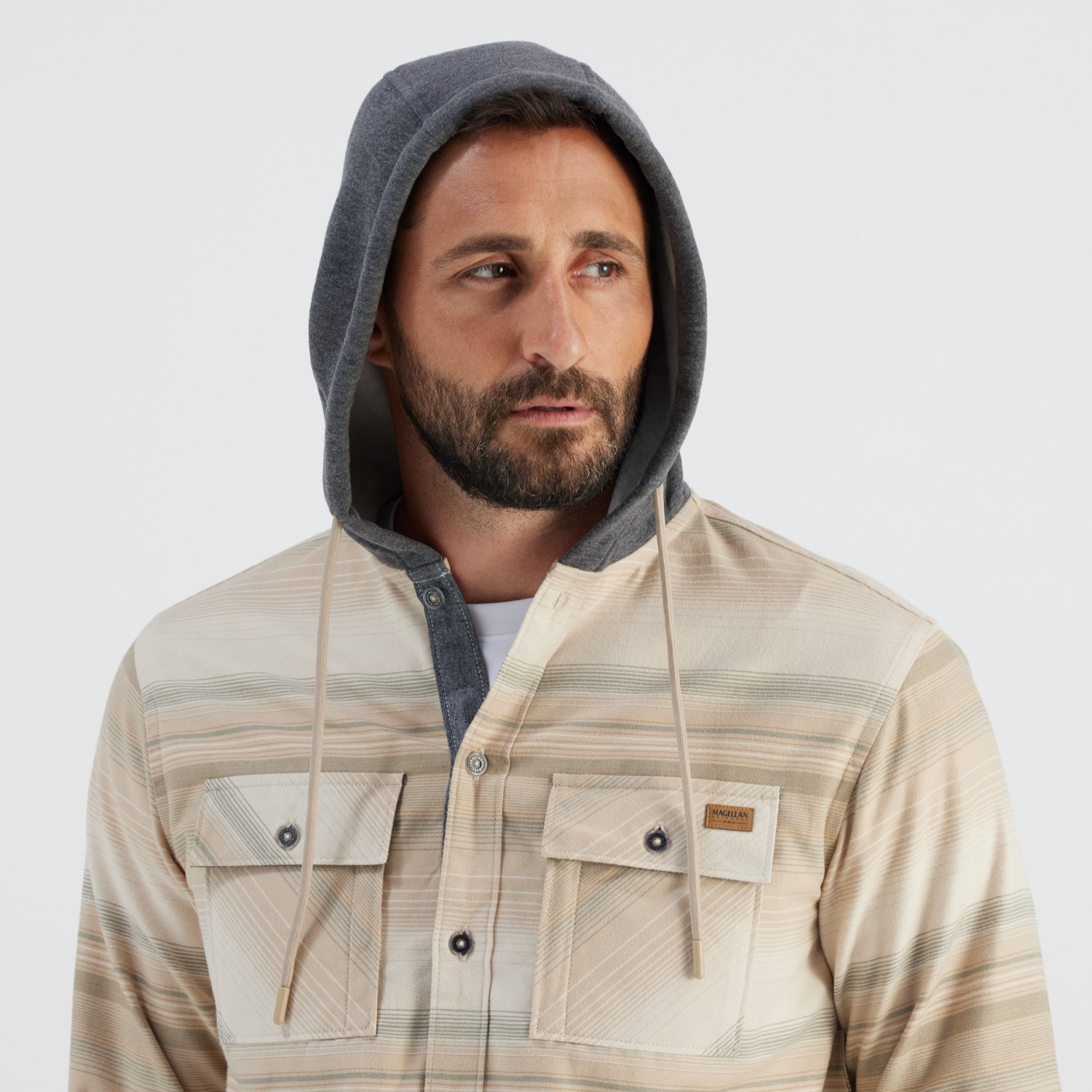 Magellan Outdoors Men's Pro Jacob Wheeler Angler Flannel Hoodie - view number 5
