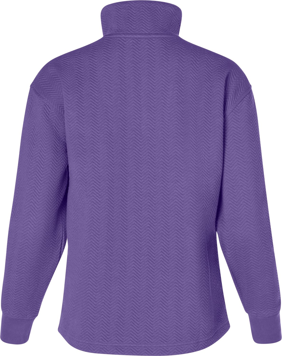 BCG Women's Chevron Quilted Quarter Zip Long Sleeve Top - view number 2