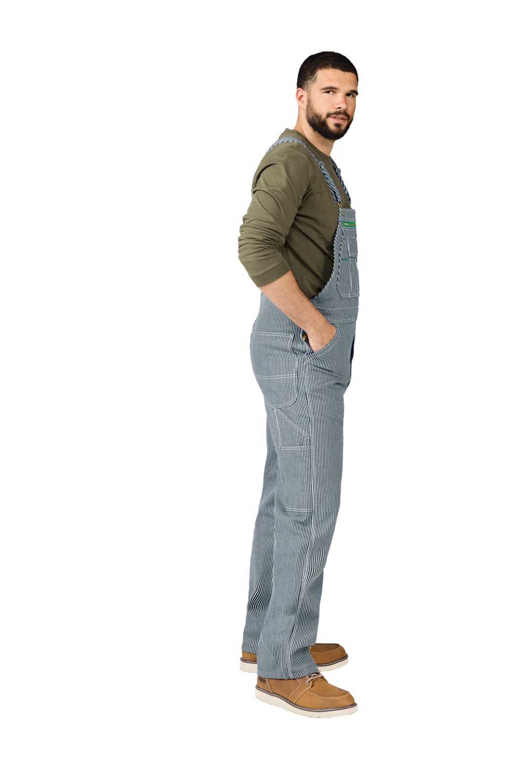 Liberty Men's Hickory Stripe Bib Overalls - view number 3