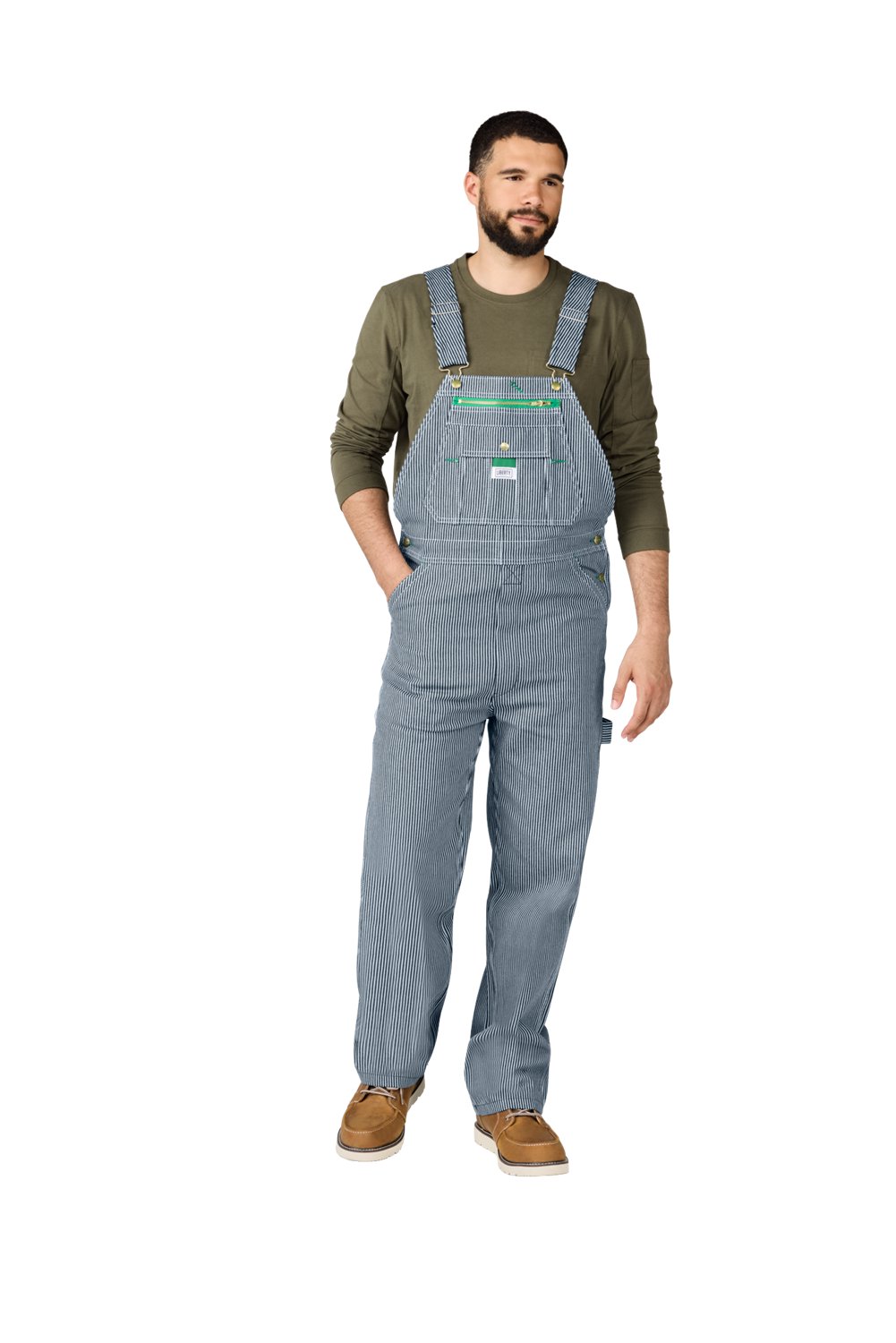 Liberty Men's Hickory Stripe Bib Overalls