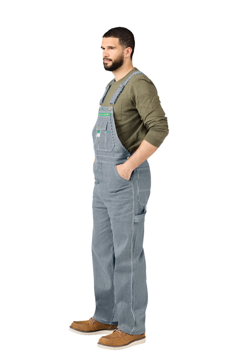 Liberty Men's Hickory Stripe Bib Overalls - view number 4