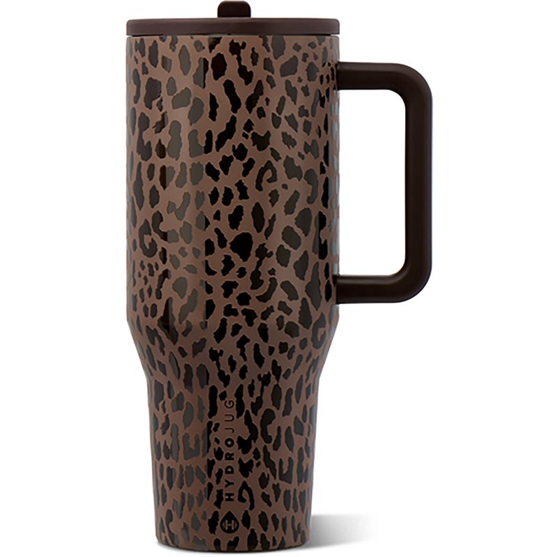 HYDROJUG 32 oz. Traveler Tumbler, Brown Leopard