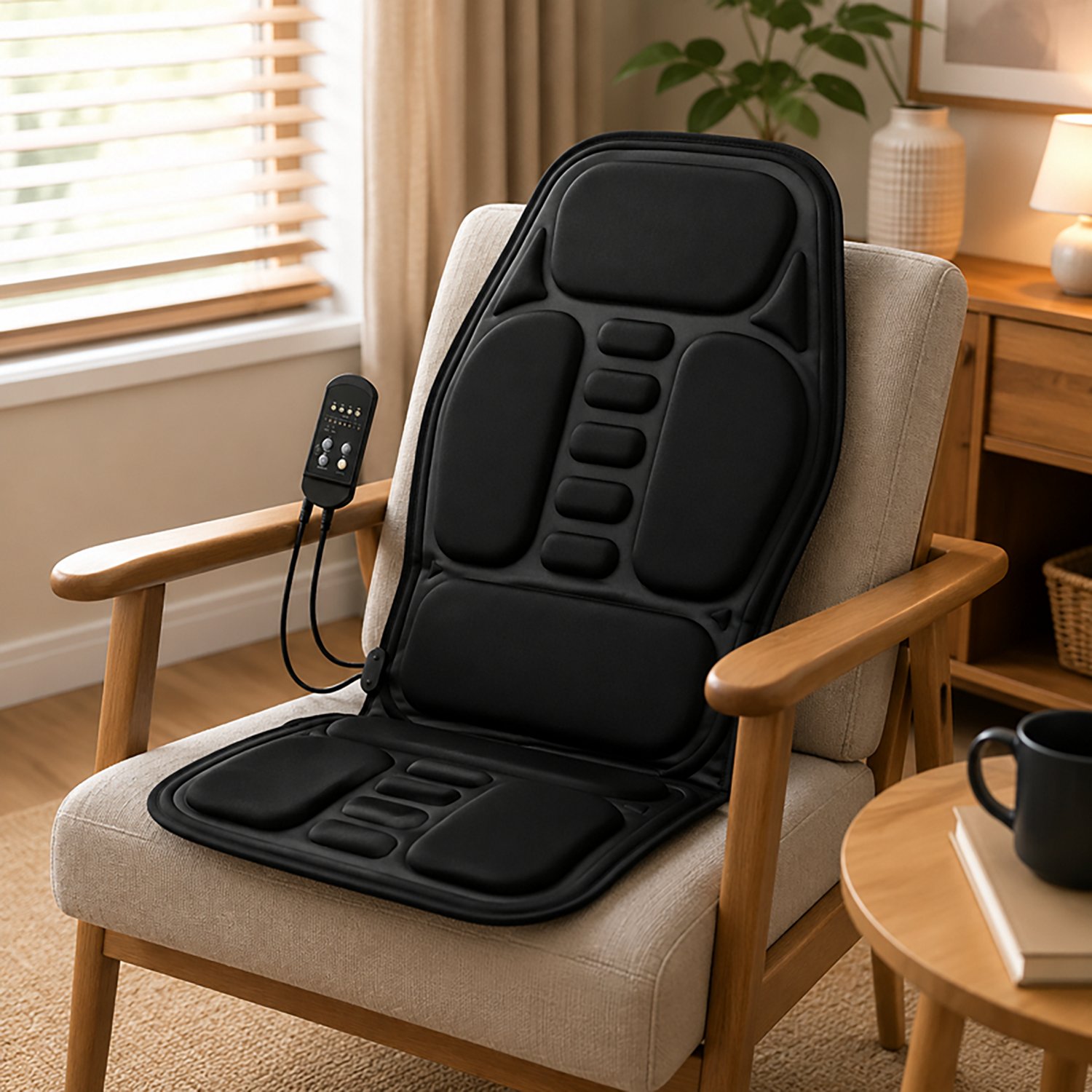 Pursonic Chair Cushion with Heat and Vibration