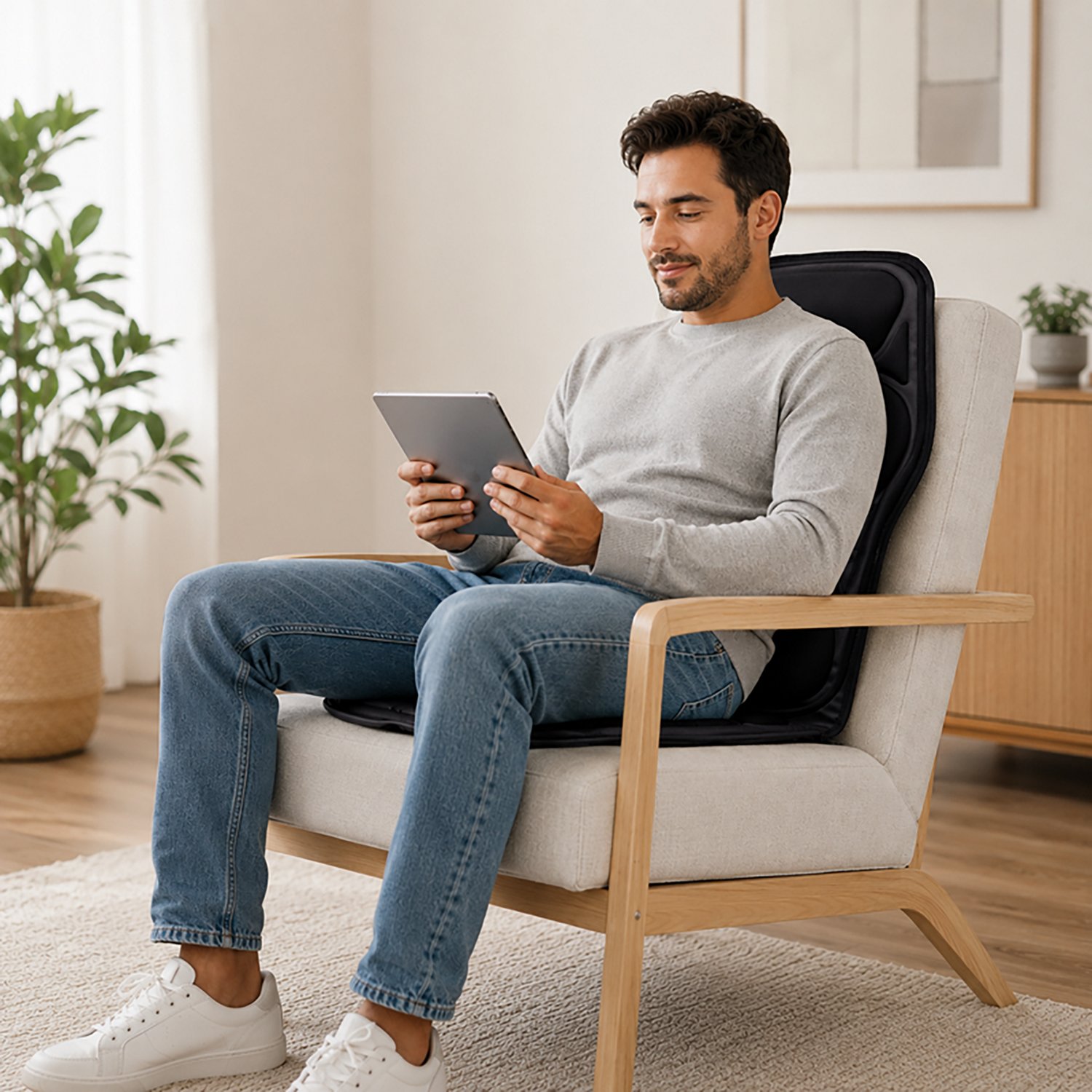 Pursonic Chair Cushion with Heat and Vibration