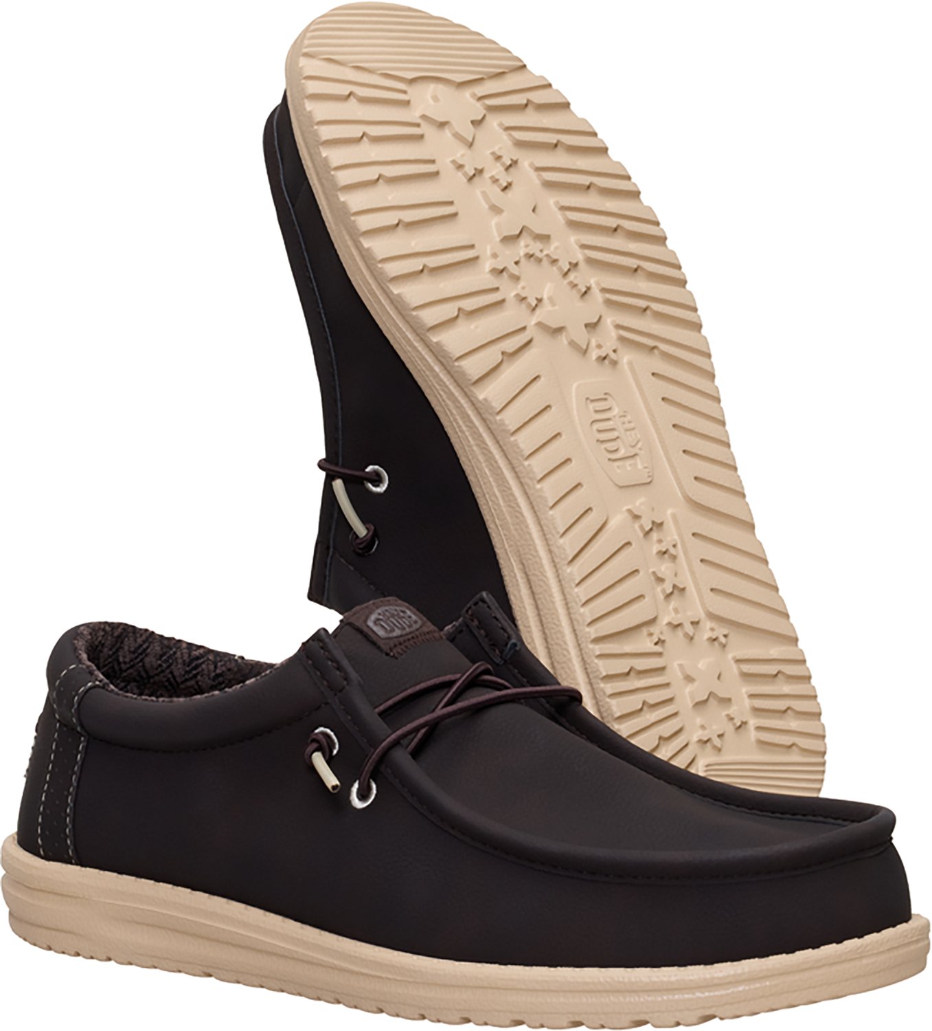HEYDUDE Men's Wally Classic Leather Shoes