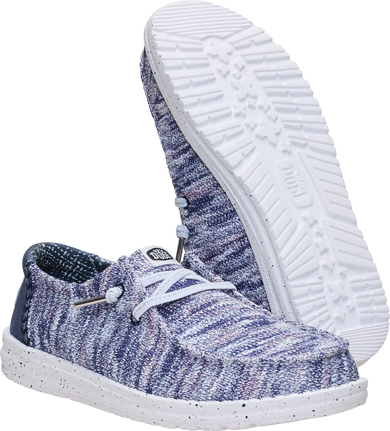 HEYDUDE Women's Wendy Knit Shimmer Shoes - view number 4
