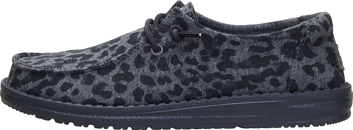 HEYDUDE Women's Wendy Stretch Jersey Leopard Shoes. - view number 2