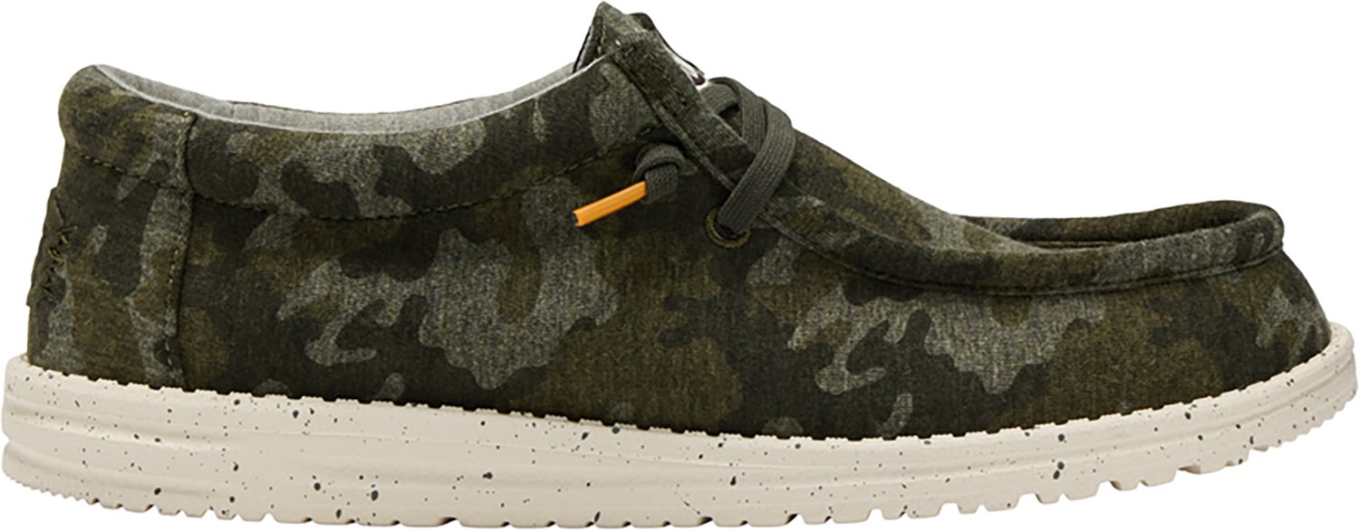HEYDUDE Men's Wally Stretch Jersey Camo Shoes