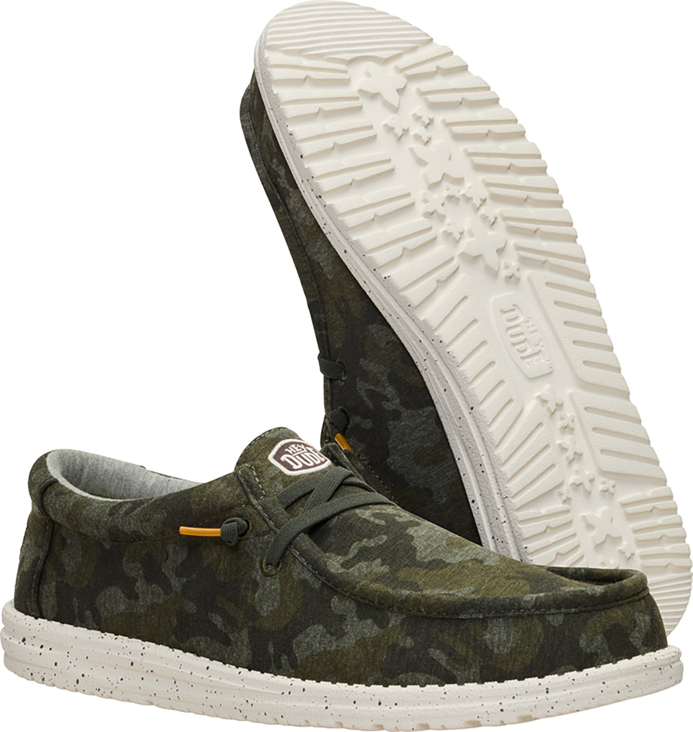 HEYDUDE Men's Wally Stretch Jersey Camo Shoes - view number 4