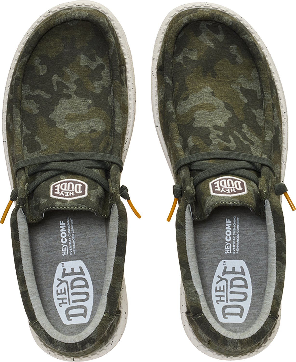 HEYDUDE Men's Wally Stretch Jersey Camo Shoes - view number 5