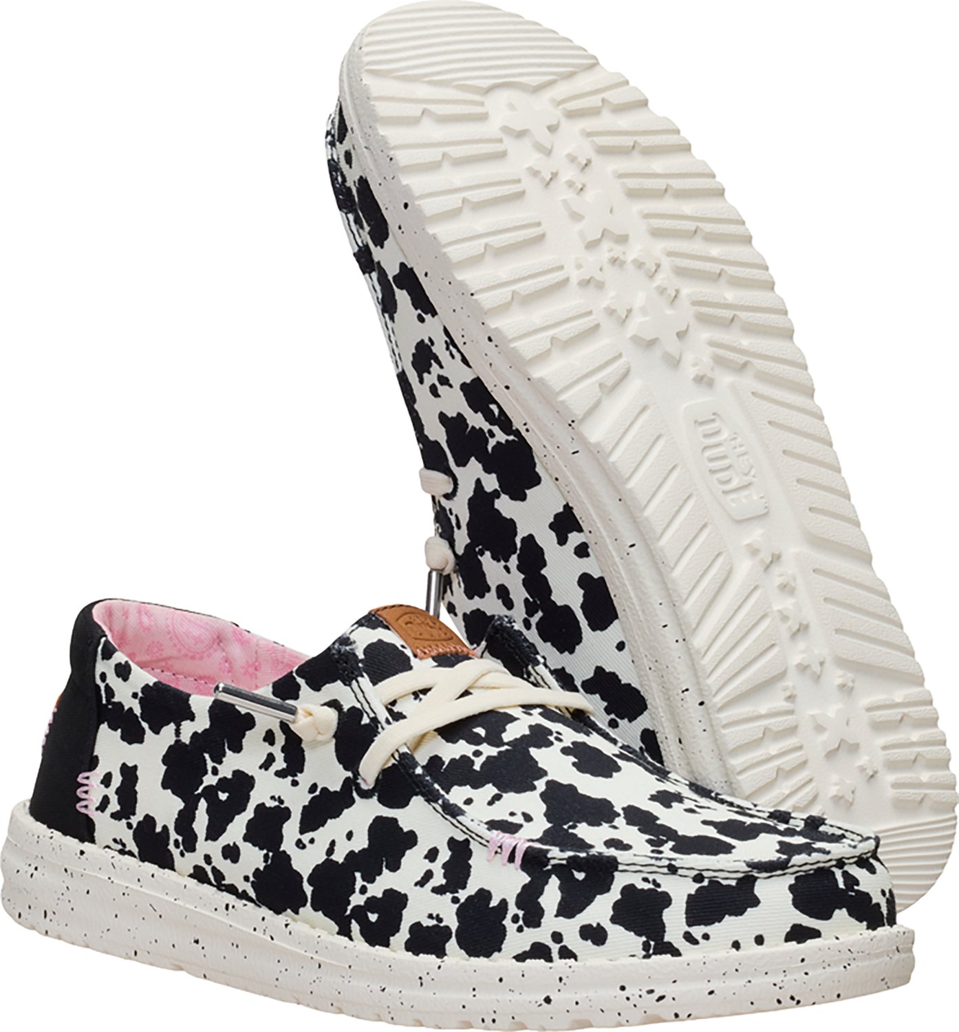 HEYDUDE Women's Wendy Spotted Cow Shoes - view number 4