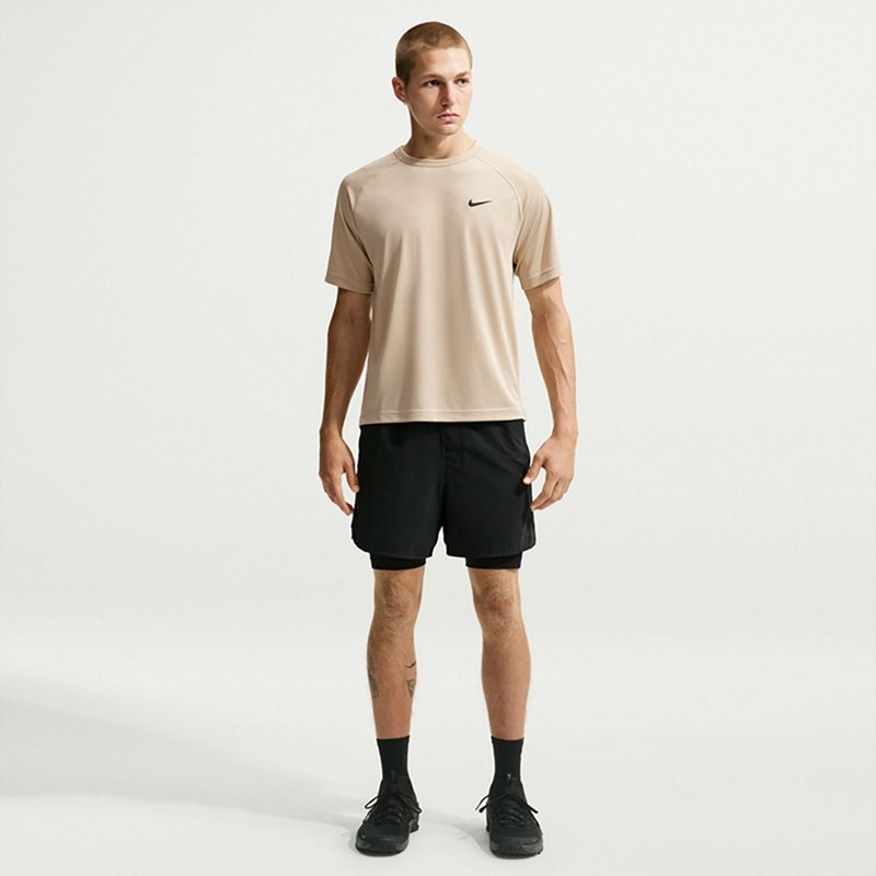 Nike Men's Dri-FIT Flex UV T-Shirt, Medium, Desert Khaki