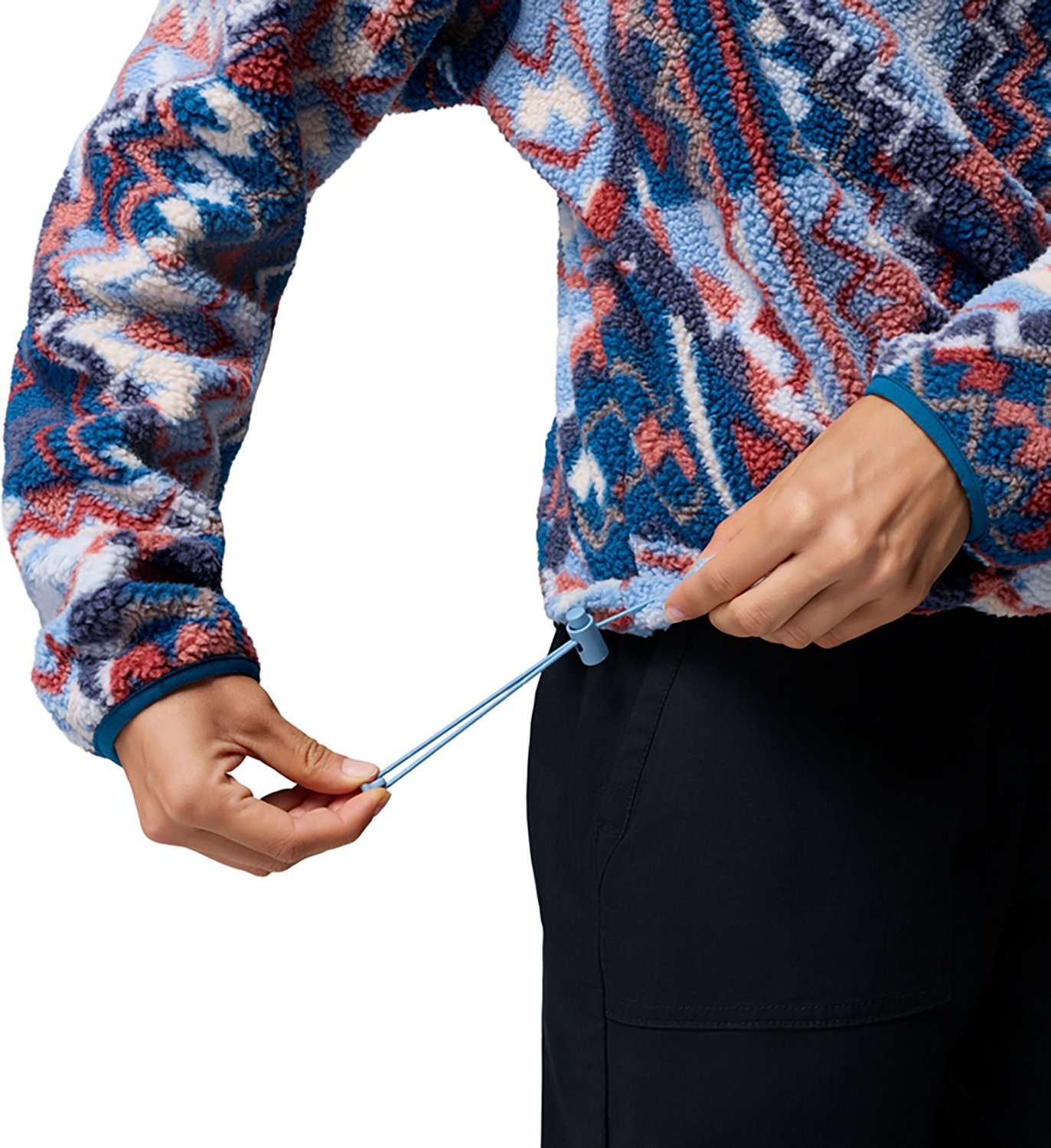 Columbia Sportswear Women's Helvetia II Printed Cropped 1/2 Snap Fleece Pullover                                                 - view number 5
