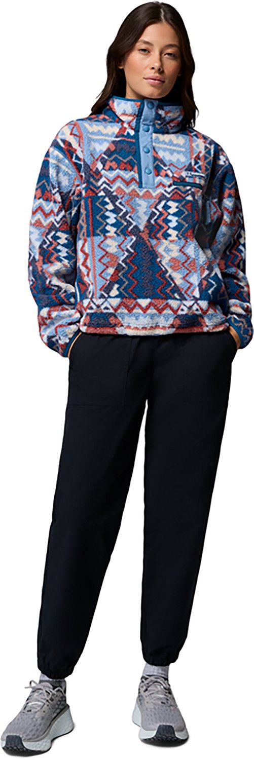 Columbia Sportswear Women's Helvetia II Printed Cropped 1/2 Snap Fleece Pullover                                                 - view number 6