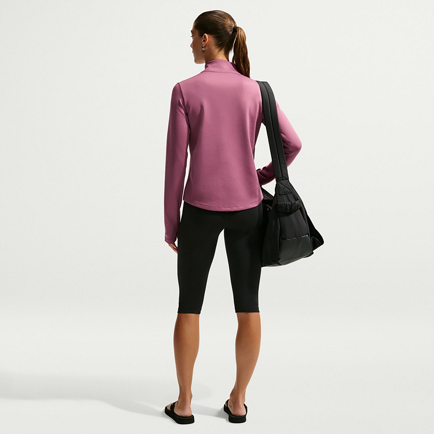 Nike Women's One Therma-Fit 1/2 Zip Mid Layer Top - view number 2