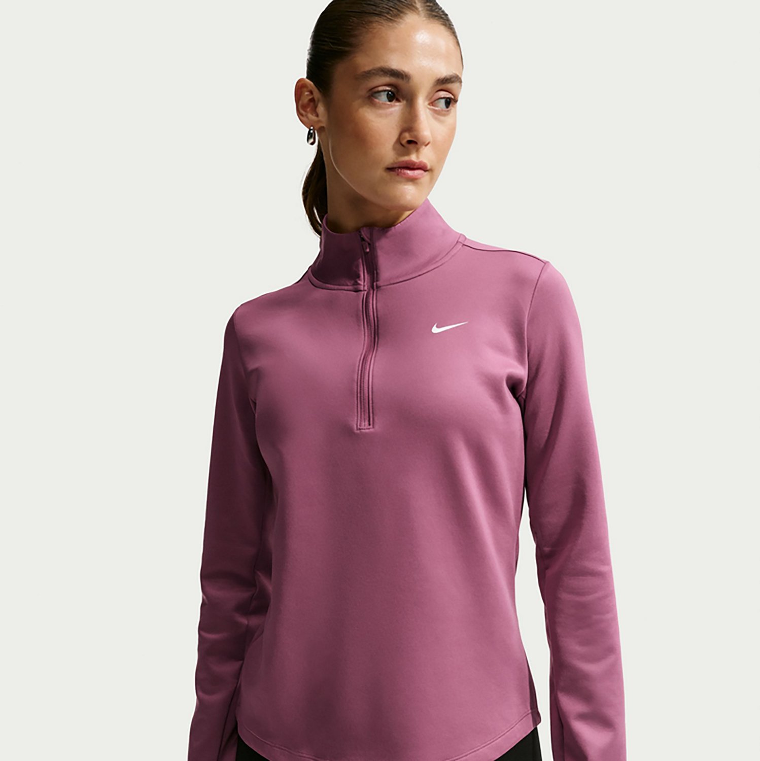 Nike Women's One Therma-Fit 1/2 Zip Mid Layer Top - view number 3