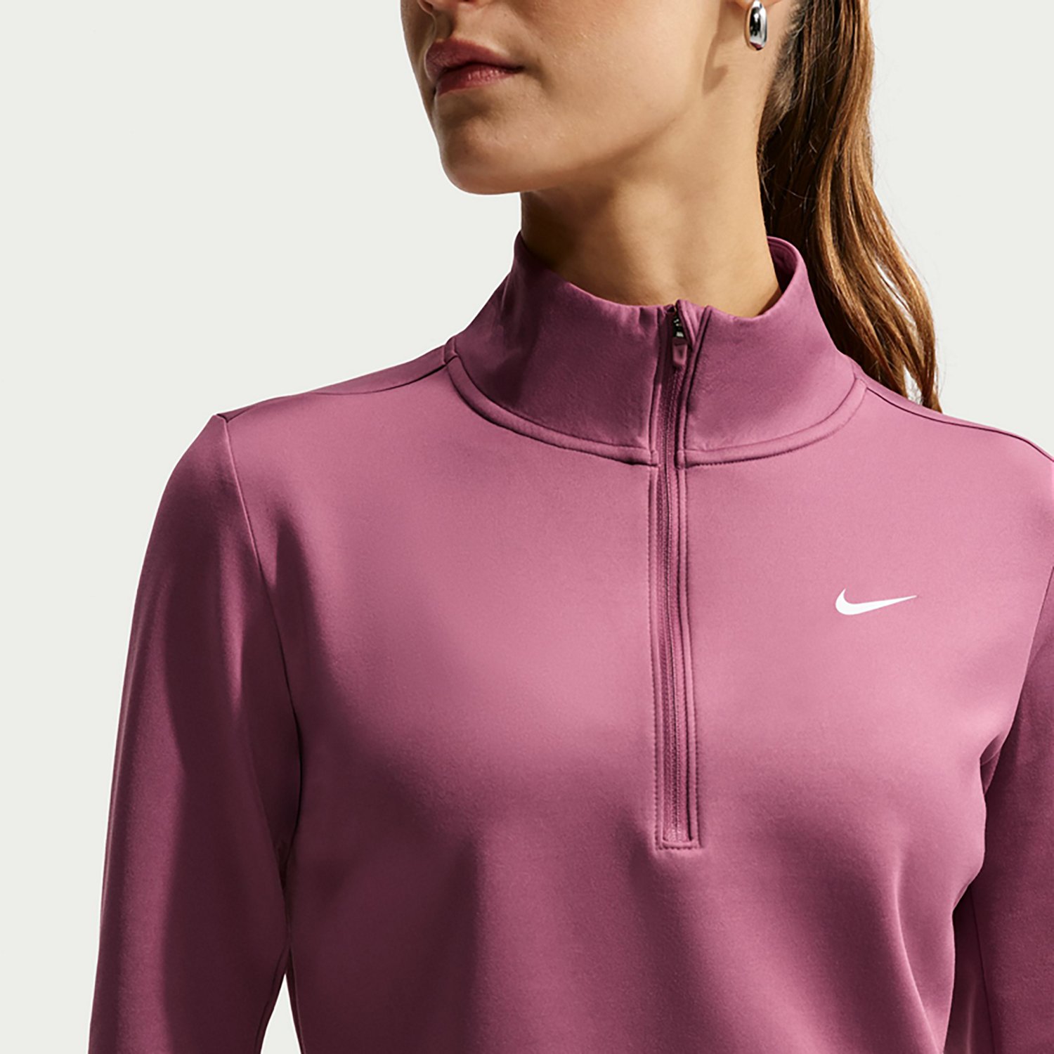 Nike Women's One Therma-Fit 1/2 Zip Mid Layer Top - view number 5
