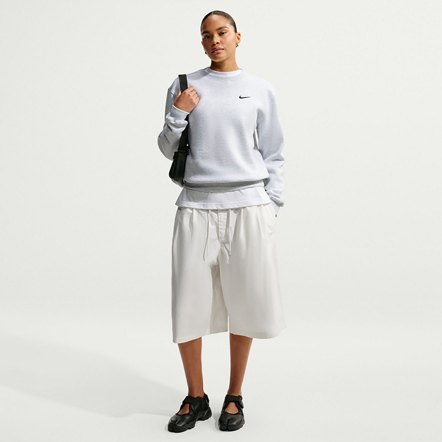 Nike Women's Studio Fleece Mid Weight Crew Sweatshirt