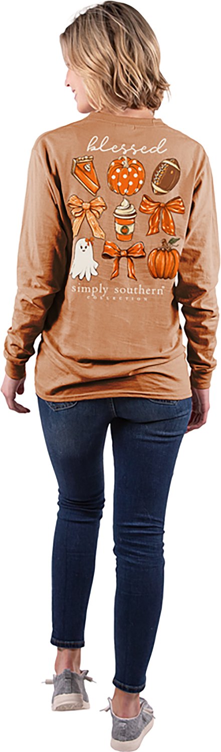 Simply Southern Women’s Blessed Long Sleeve T‑Shirt - view number 2