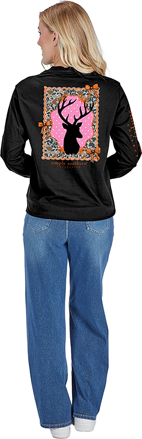 Simply Southern Women’s Coquette Deer Long Sleeve T‑shirt - view number 2