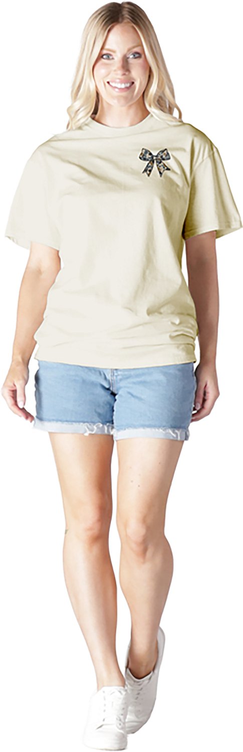 Simply Southern Women’s Camo Bow Short Sleeve T‑Shirt