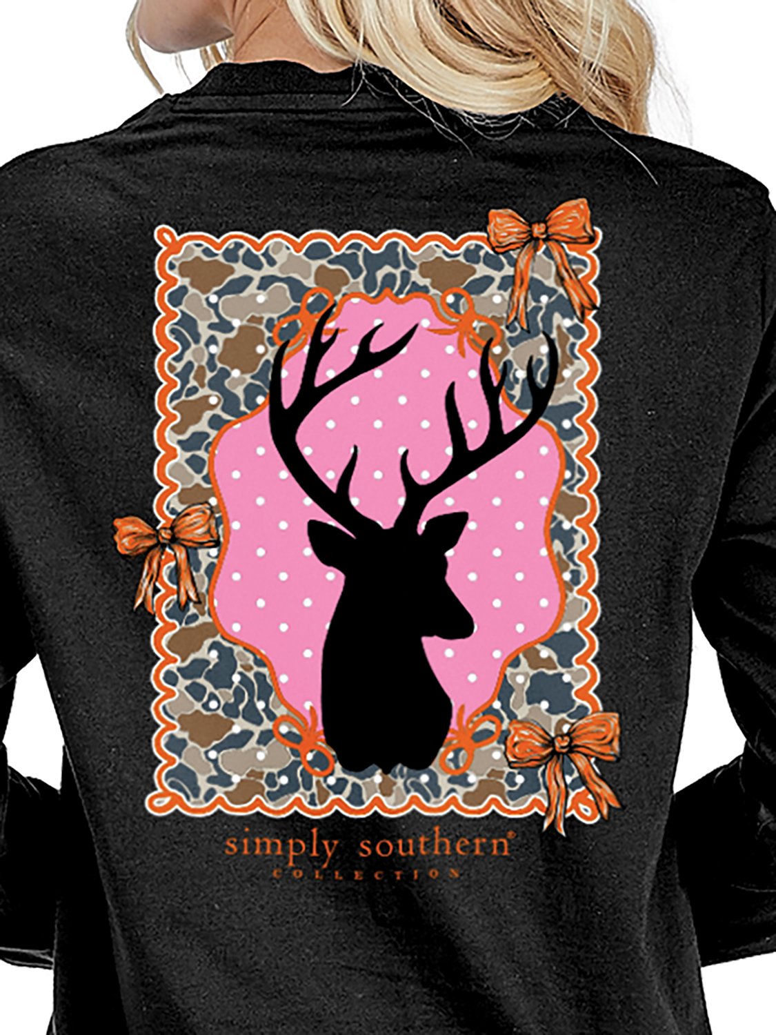 Simply Southern Women’s Coquette Deer Long Sleeve T‑shirt - view number 4