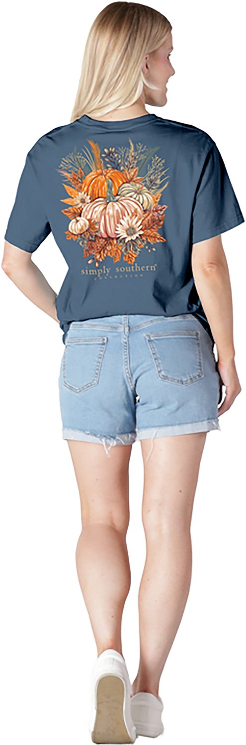 Simply Southern Women's Pumpkin Indigo T-Shirt - view number 2