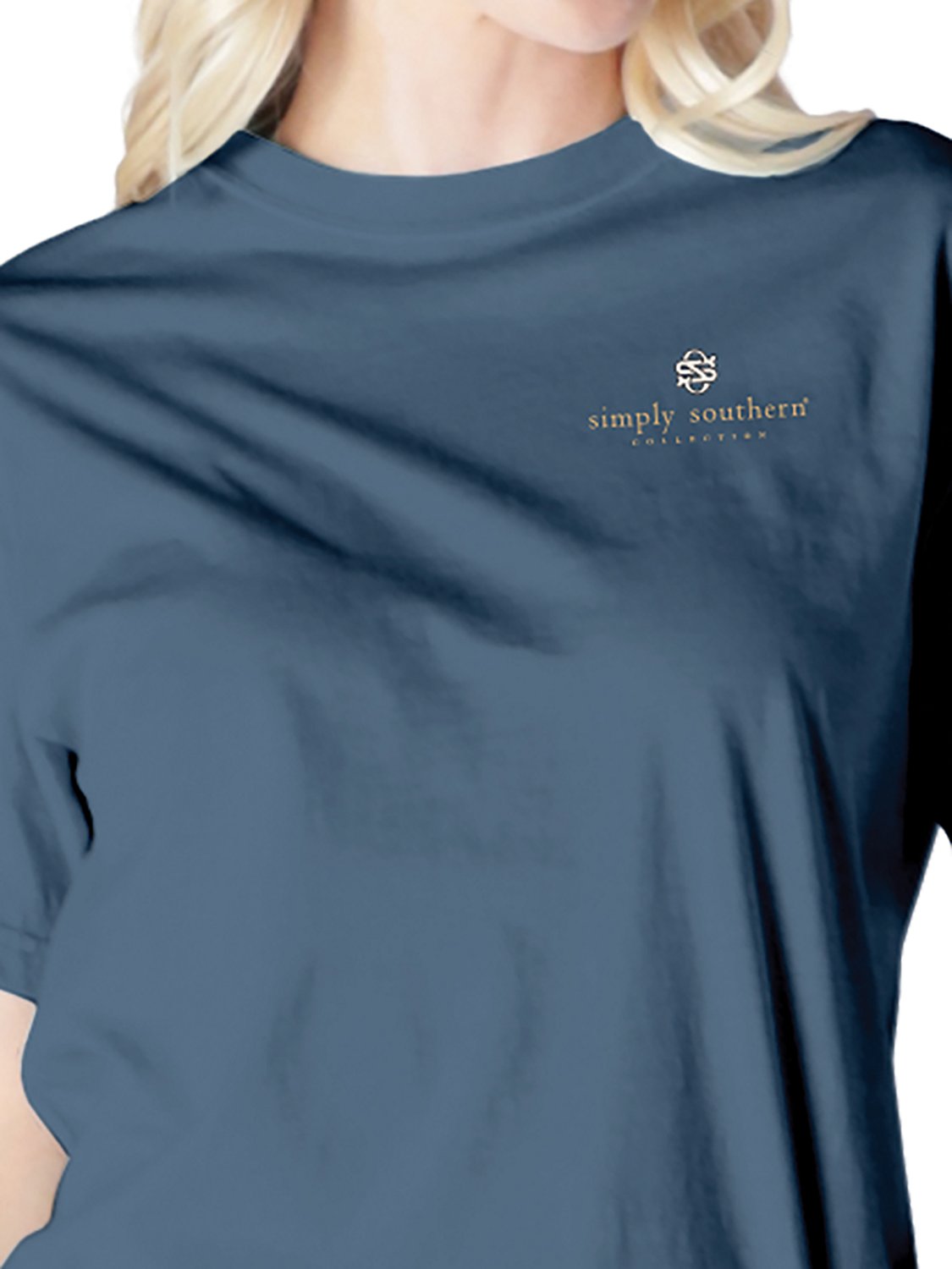 Simply Southern Women's Pumpkin Indigo T-Shirt - view number 3