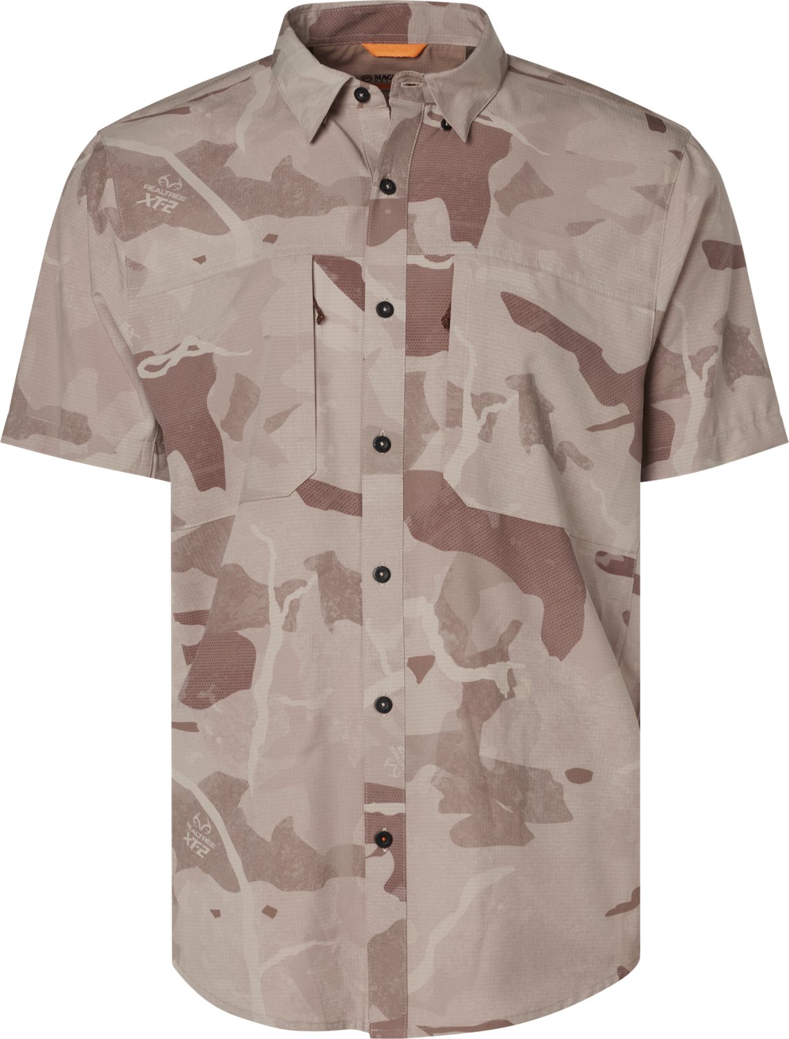 Magellan Outdoors Men's Lightweight Ripstop Button Down Short Sleeve Shirt