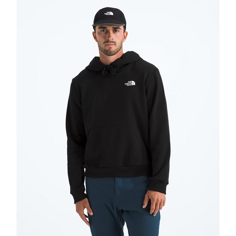 The North Face Men’s Explore Postcard Regular Hoodie Sweatshirt (Size: Large): Black