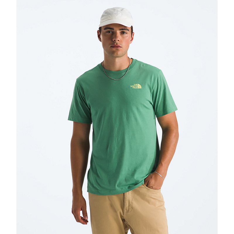 The North Face Men’s Explore Postcard Regular Short-Sleeve T-Shirt (Size: Medium): Dimmed Algae