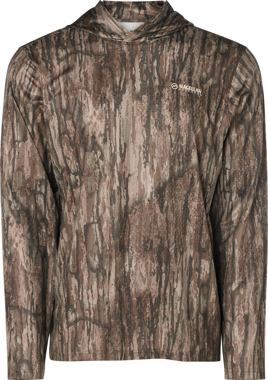Magellan Outdoors Hunt Gear Men's Eagle Pass Tech Mesh Long Sleeve Hooded T-shirt