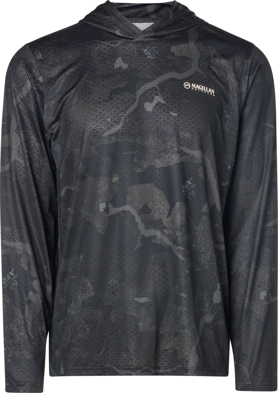 Magellan Outdoors Hunt Gear Men's Eagle Pass Tech Mesh Long Sleeve Hooded T-shirt