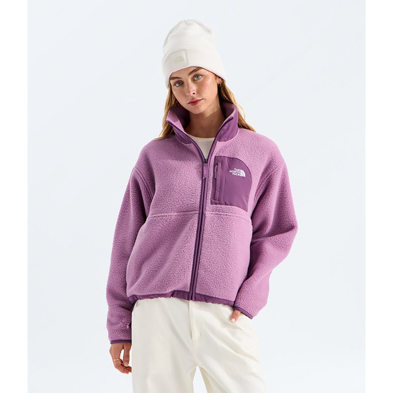 The North Face Women’s Yumiori Off Peak Full Zip Fleece Jacket (Size: XL): Hushed Lavender / Chroma Purple
