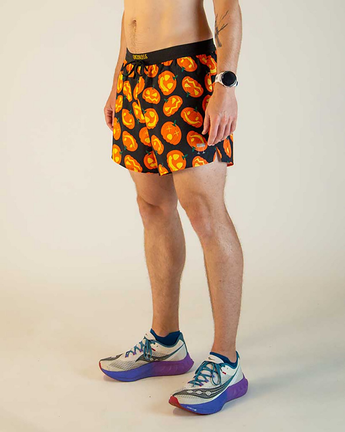 ChicknLegs Men's Pumpkins DS Running Shorts 5 In - view number 3