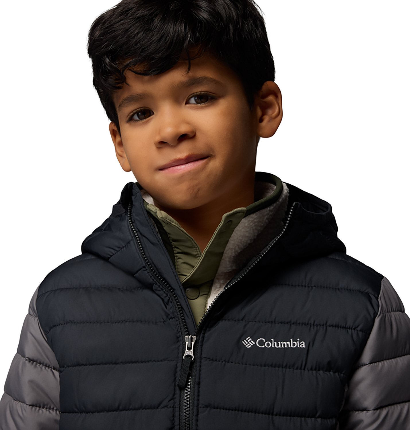 Columbia Sportswear Boys’ Powder Lite II Hooded Jacket - view number 4
