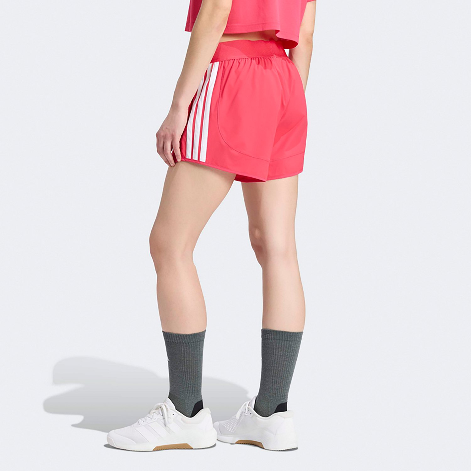 adidas Women's Pacer Workout 2.0 Woven Mid Rise Shorts 3 in - view number 2