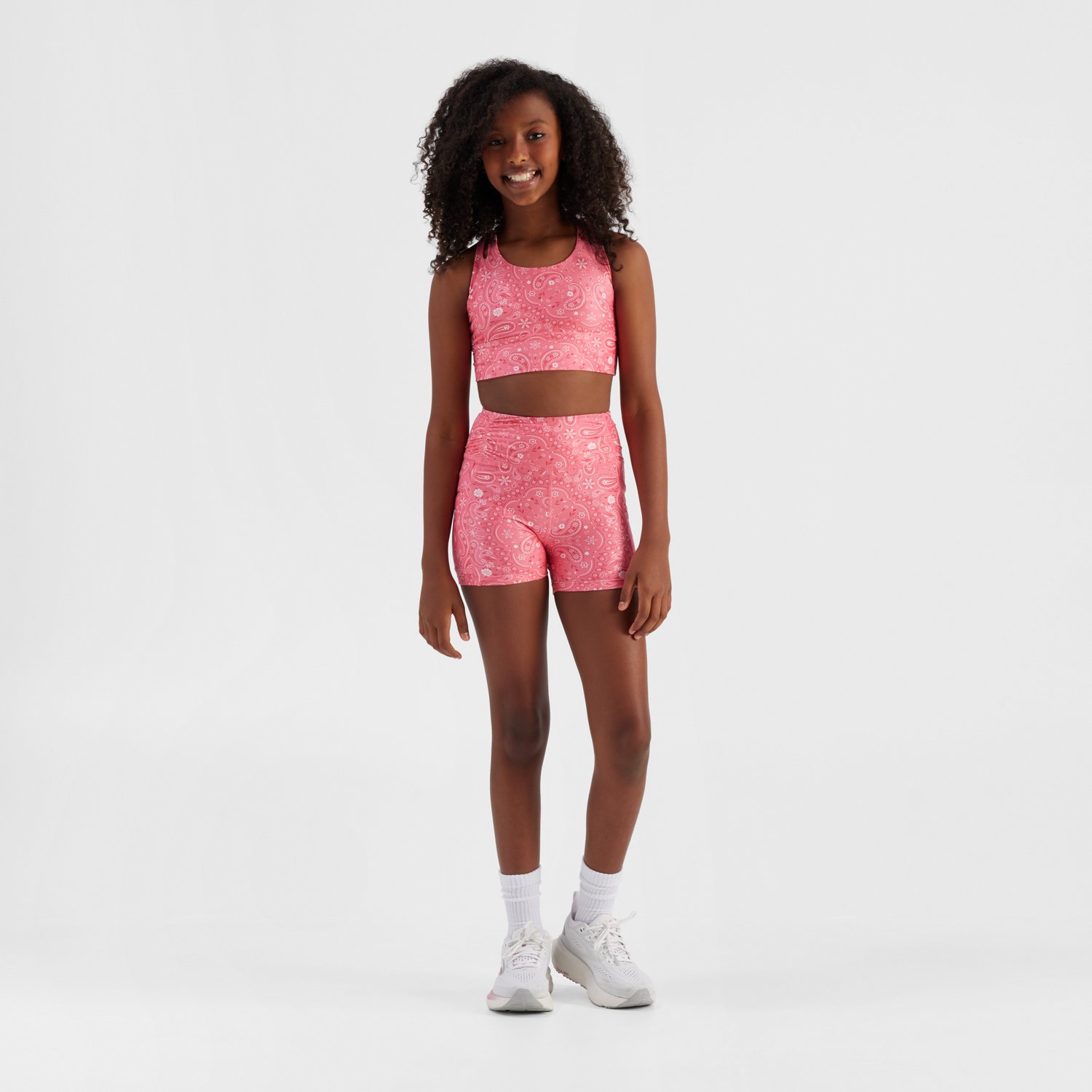 Freely Girls' James Luxe Pretty Paisley Sport Bra