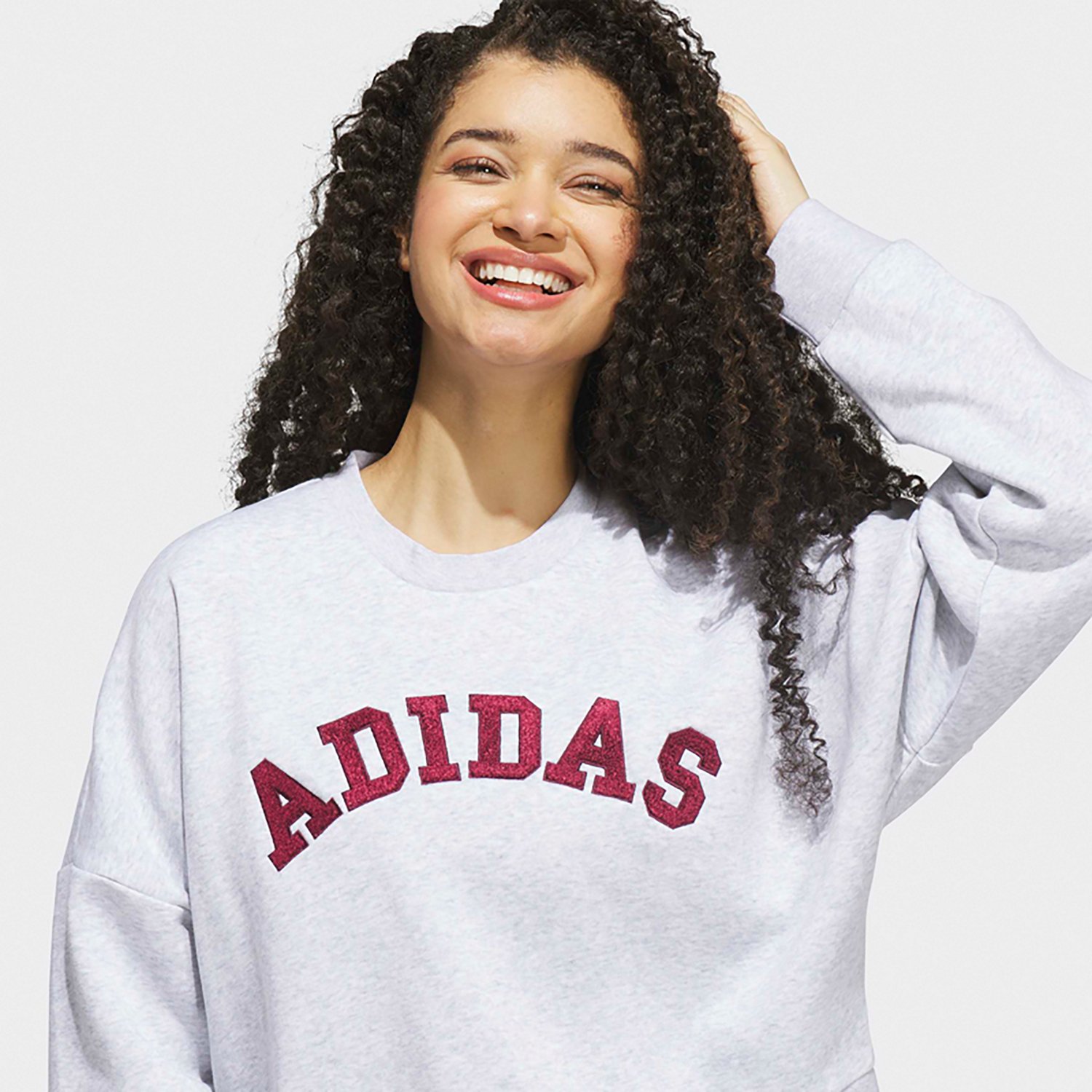 adidas Women's Chenille Logo Graphic Sweatshirt - view number 3