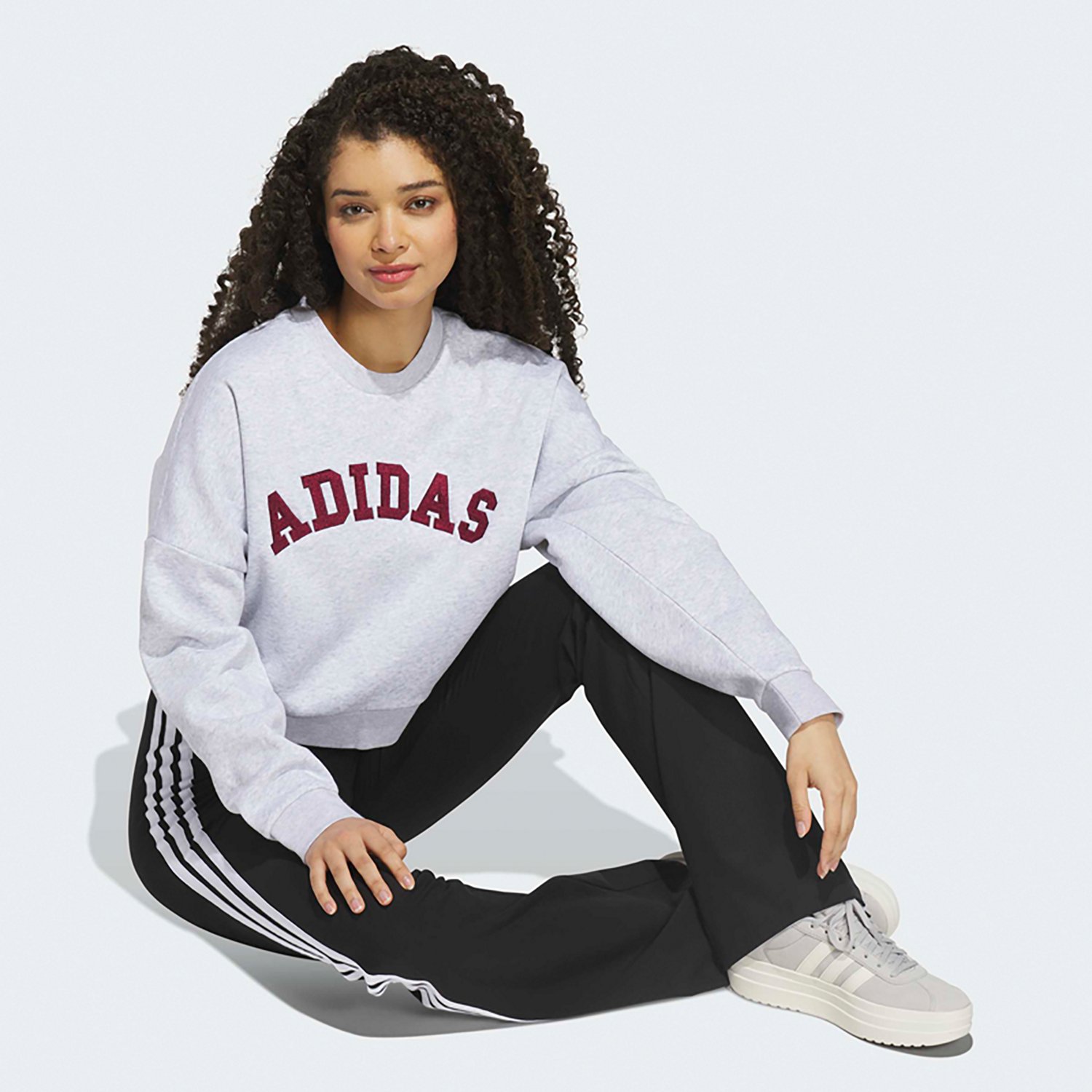adidas Women's Chenille Logo Graphic Sweatshirt - view number 5