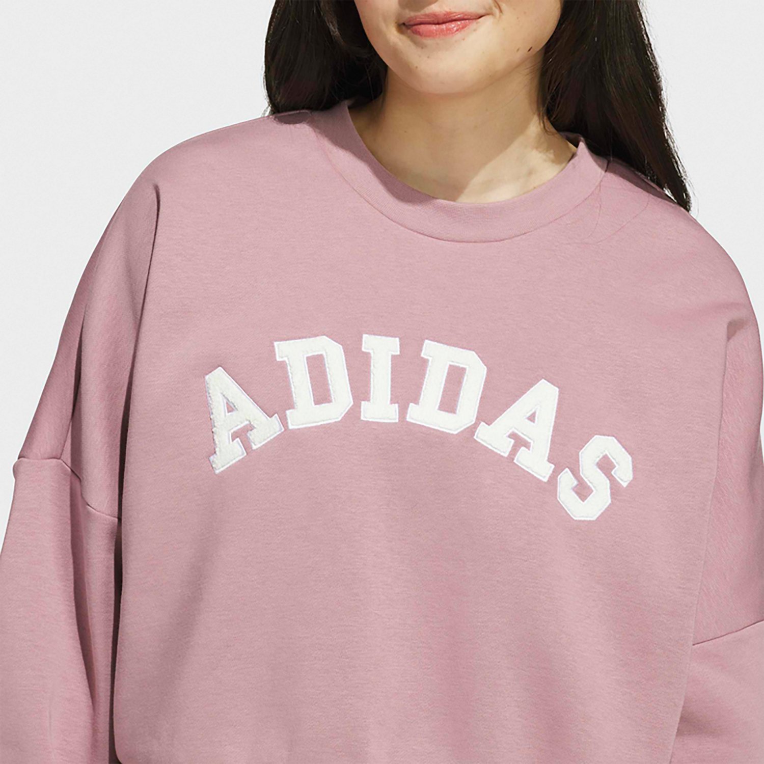 adidas Women's Chenille Logo Graphic Sweatshirt - view number 3
