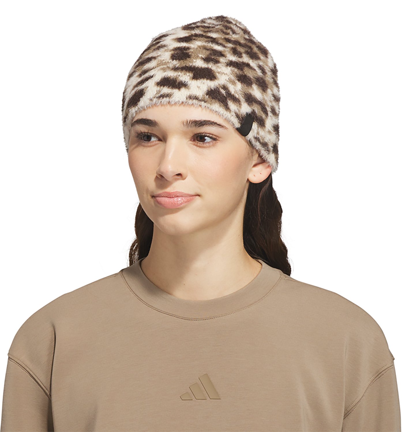 adidas Women's Non-Fold Leopard Beanie