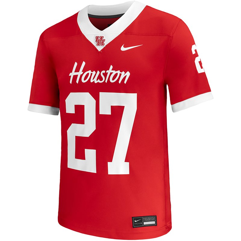 Nike Men's Houston Cougars Red Replica Home Football Jersey, XXL