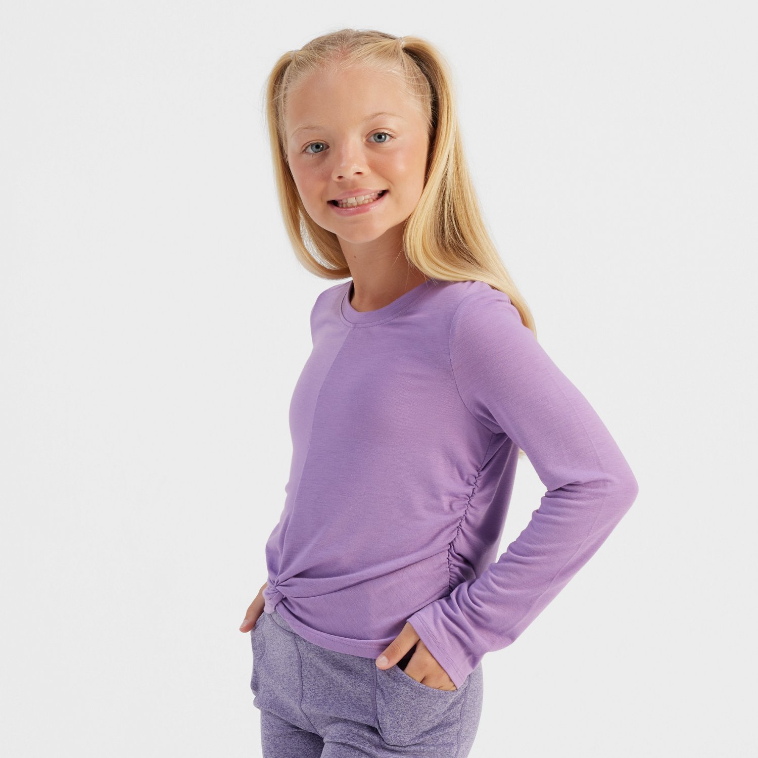 Freely Girls' Demi Long Sleeve Top